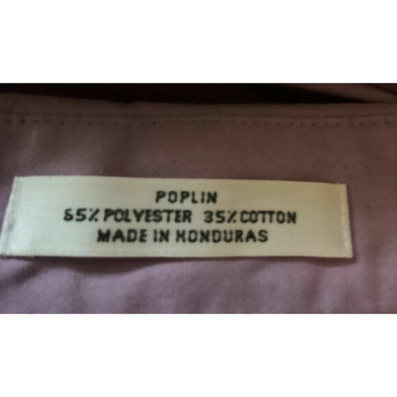 Van Heusen Dress Shirt Mens Size Large Long Sleeve Button Up Wrinkle Free Purple - Picture 4 of 4